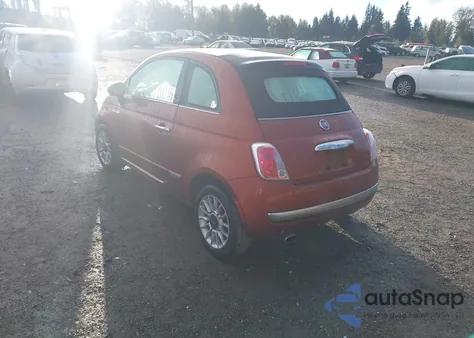 2012 Fiat 500C Lounge из США, поврежденный, VIN 3C3CFFER6CT109189